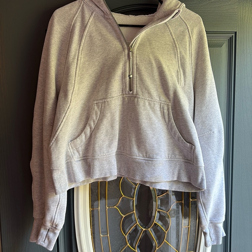 Gray Women's Lululemon Scuba Half-Zip